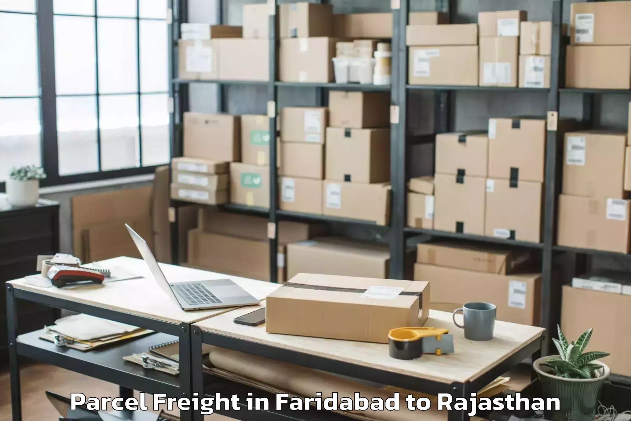 Faridabad to Niit University Neemrana Parcel Freight Booking